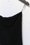 Un Morceau elastic lace asymmetric tube top UM231SZ20 black PUM38